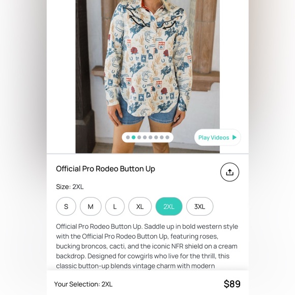 Pro Rodeo Western Button-Up Shirt - Picture 3 of 3